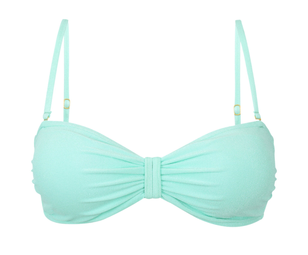 Product Front: Rio De Sol Bikini Tops Top Malibu-Menta Bandeau-Duo