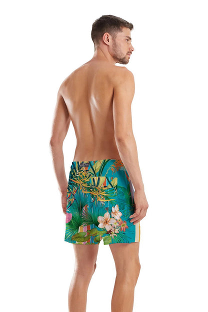 Model Back: Blueman Boardshorts Short Fiji Blue