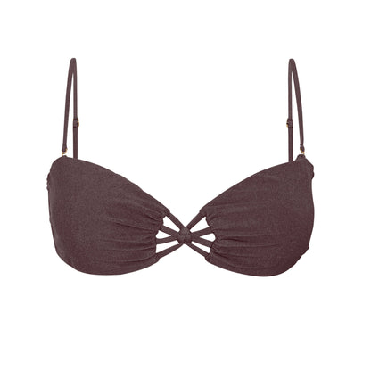 Product Front: Rio De Sol Bikini Tops Top Malibu-Ebano Bandeau-Iris