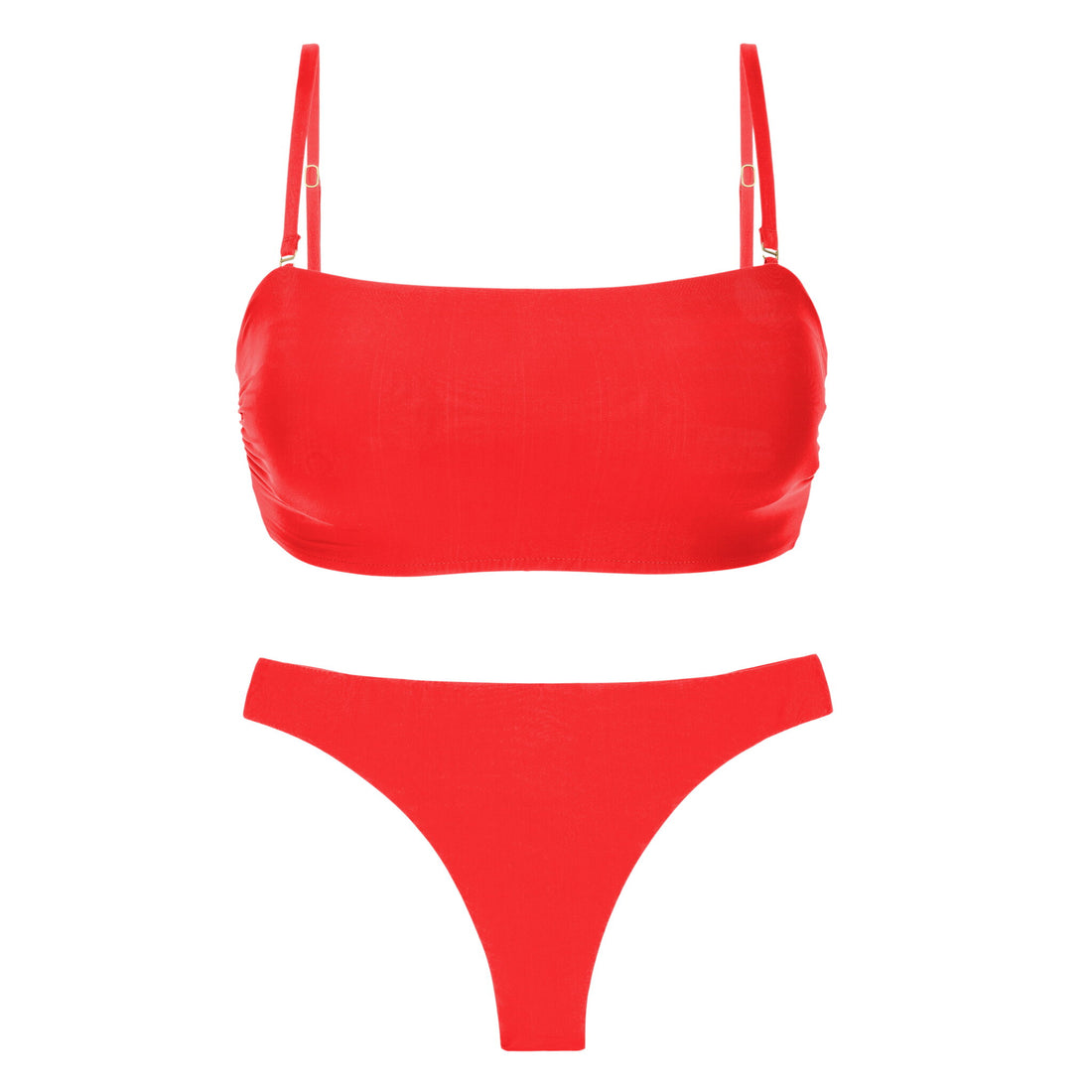 Product Front: Rio De Sol Two Piece Swimwear Set Rouge Bandeau-Reto Nice-Fio