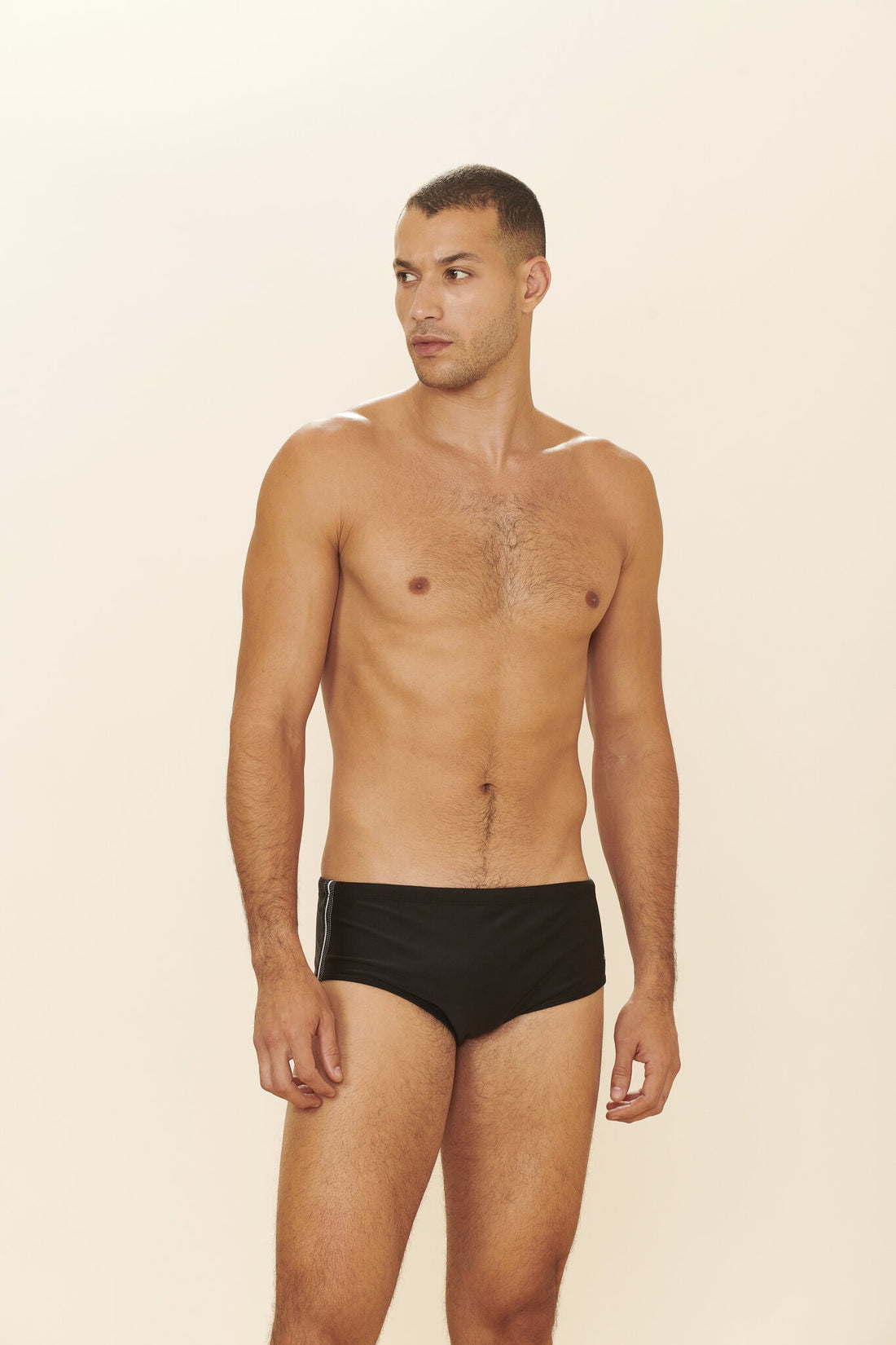 Model Front: Blueman Swim Trunks Sunga Army Cairo Preto