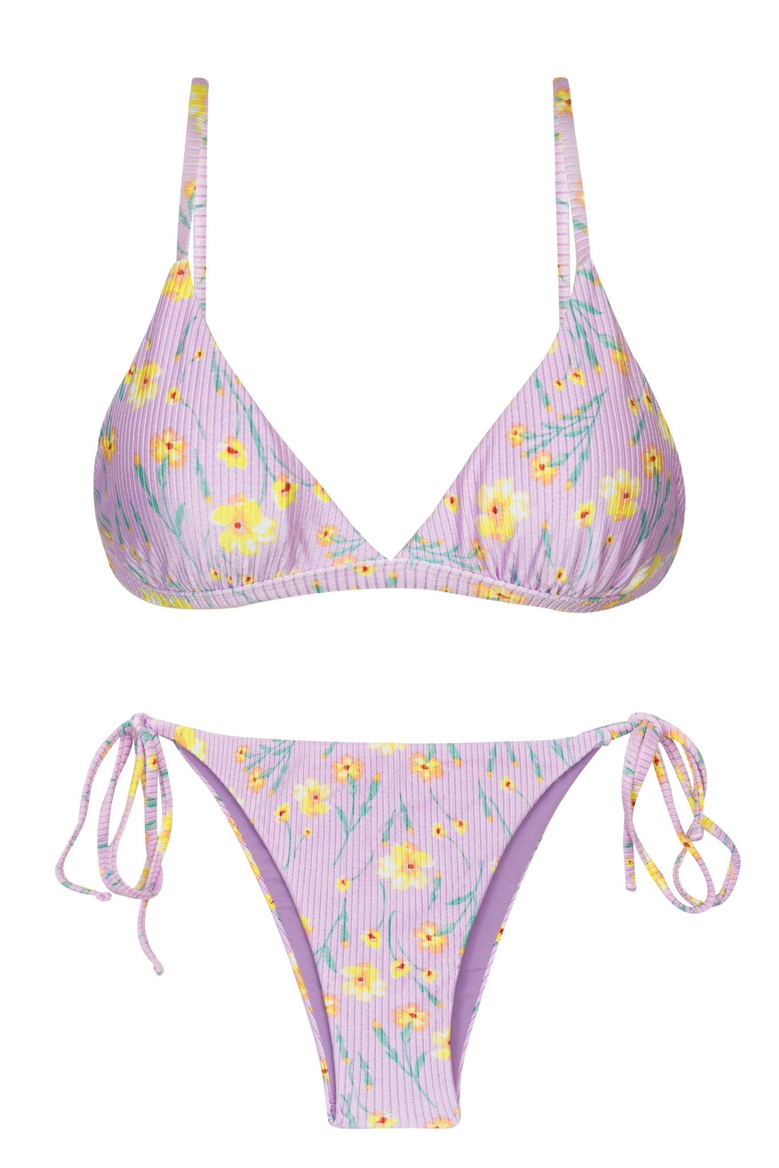 Product Front: Rio De Sol Two Piece Swimwear Set Canola Tri-Fixo Ibiza