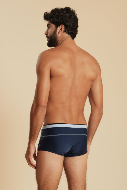 Model Back: Blueman Swim Trunks Sunga Army Millenial Marinho