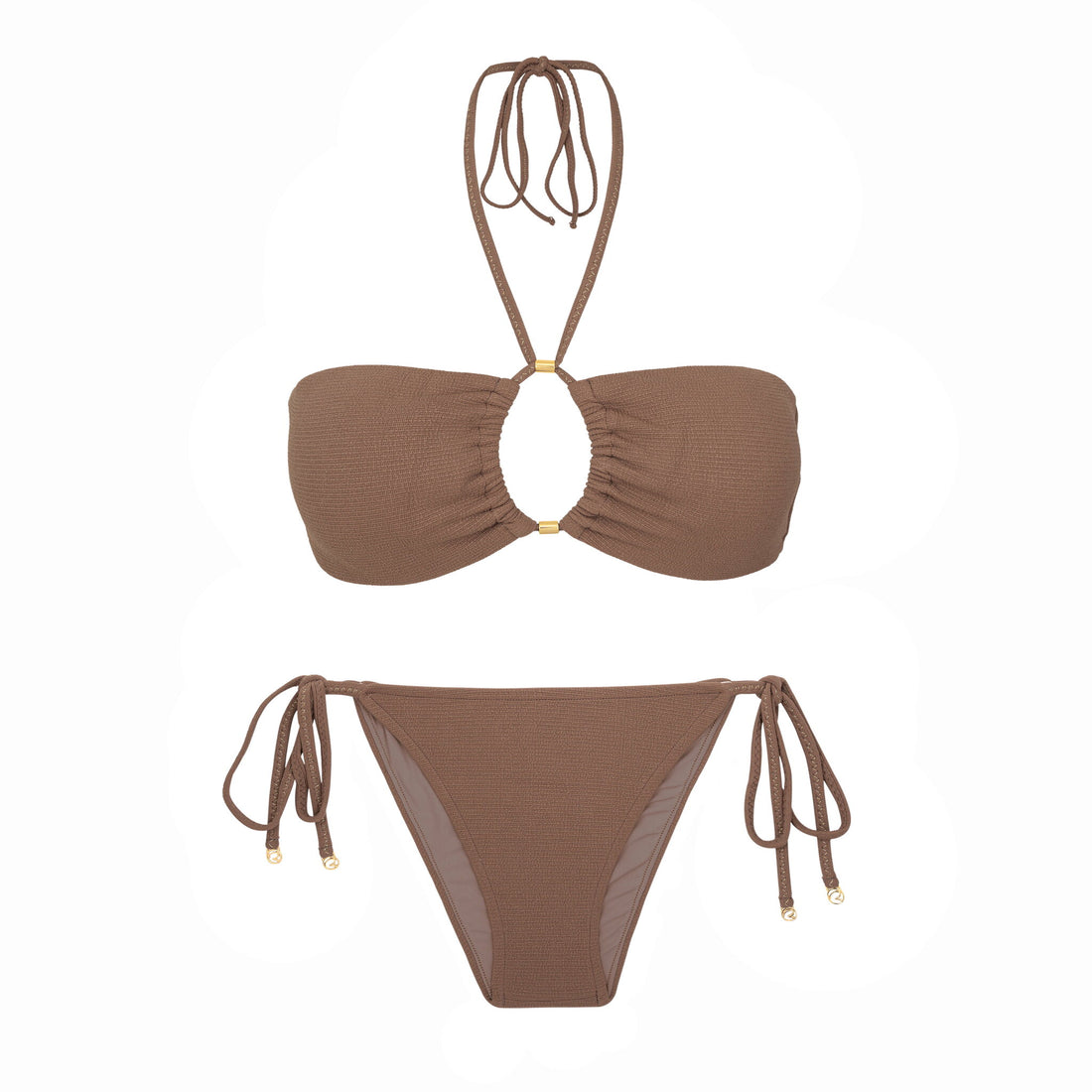 Product Front: Rio De Sol Two Piece Swimwear Set Sand-Capset Tribu-Flow Lia Cheeky-Tiepuccino Tayra Lacinho
