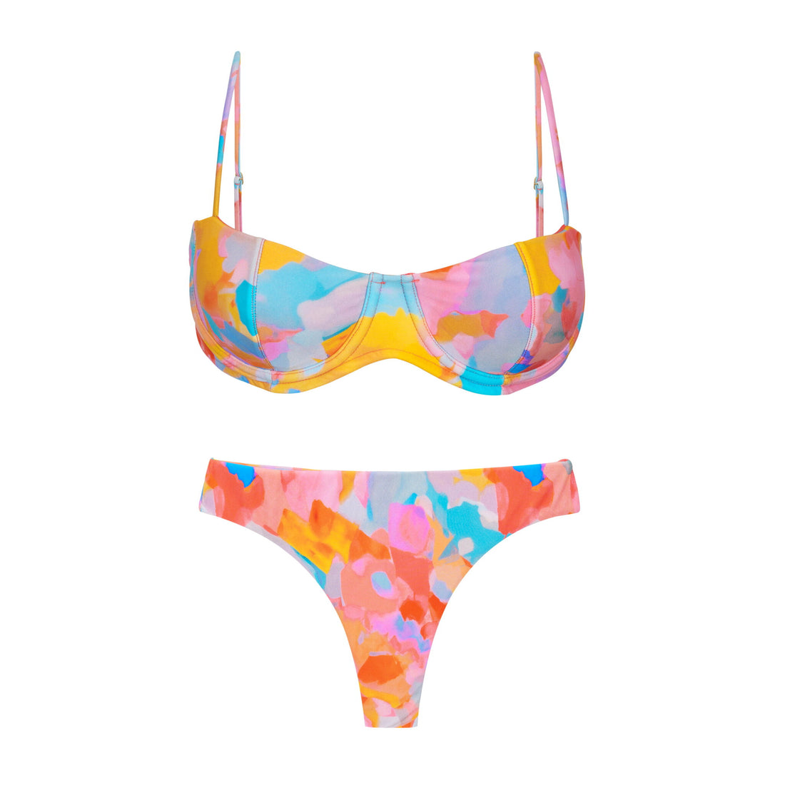 Product Front: Rio De Sol Two Piece Swimwear Set Cloud Kelli Nice-Fio