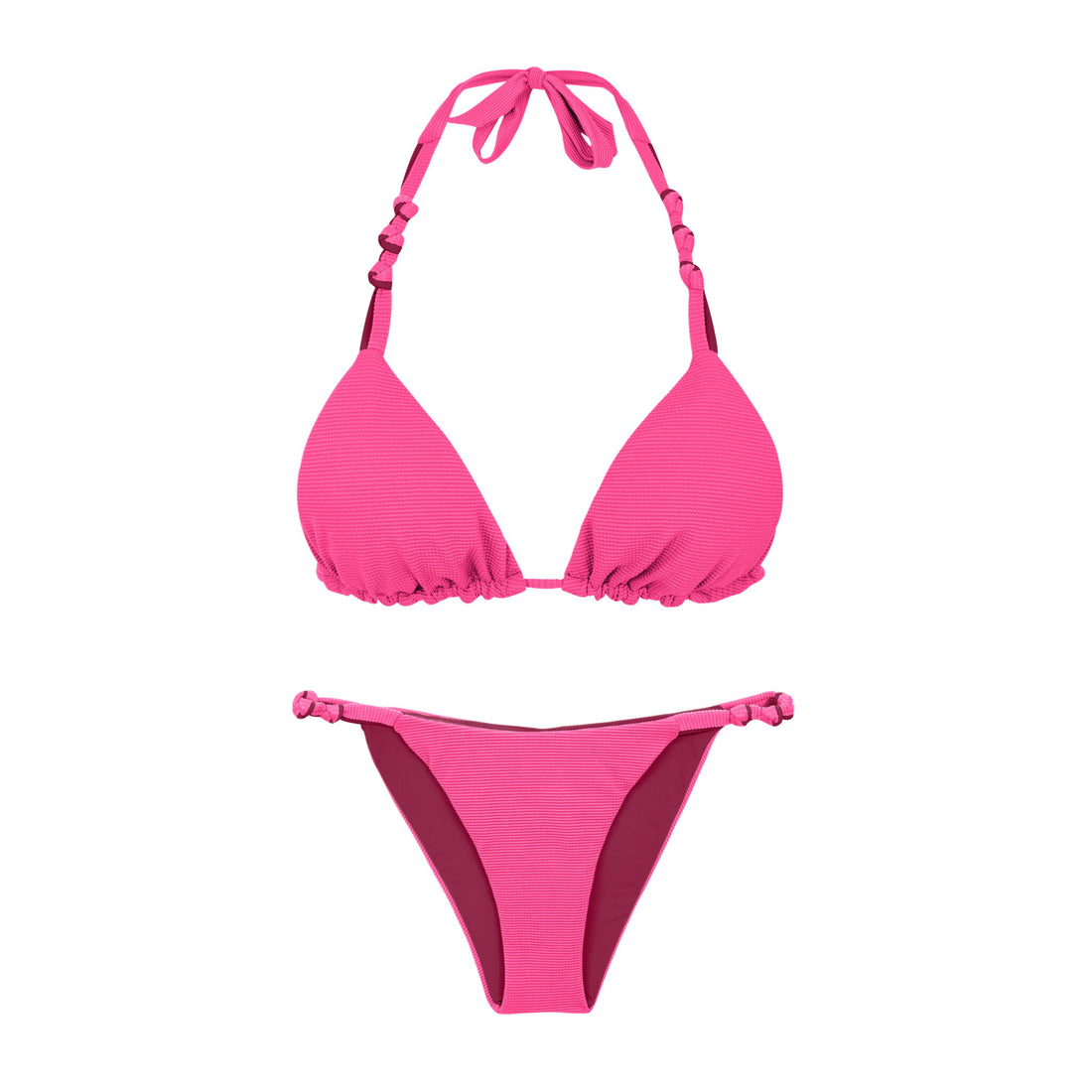 Product Front: Rio De Sol Two Piece Swimwear Set Mtx-Ultrapink Tri-Rev Essential-Rev