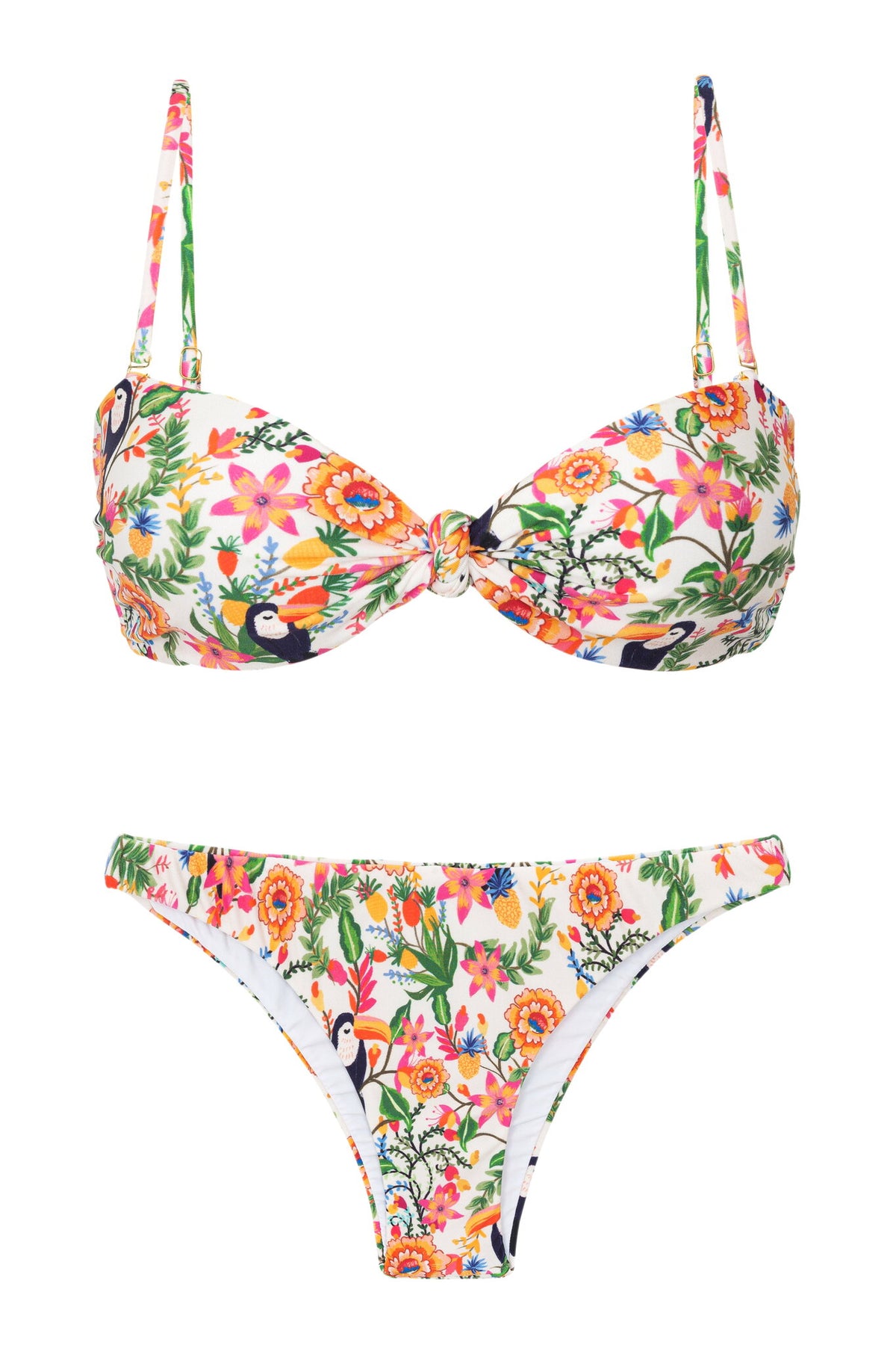 Product Front: Rio De Sol Two Piece Swimwear Set Boho Bandeau-Joy Leblon