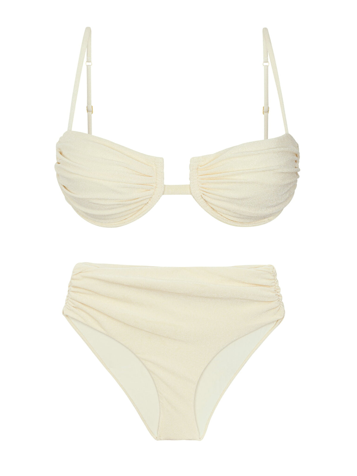 Product Front: Rio De Sol Two Piece Swimwear Set Malibu-Natural Zaya Amy