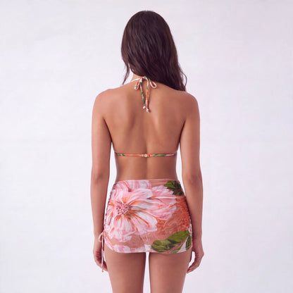 Model Back: Lua Morena Skirts Rosa-Silvestre Saia Tule