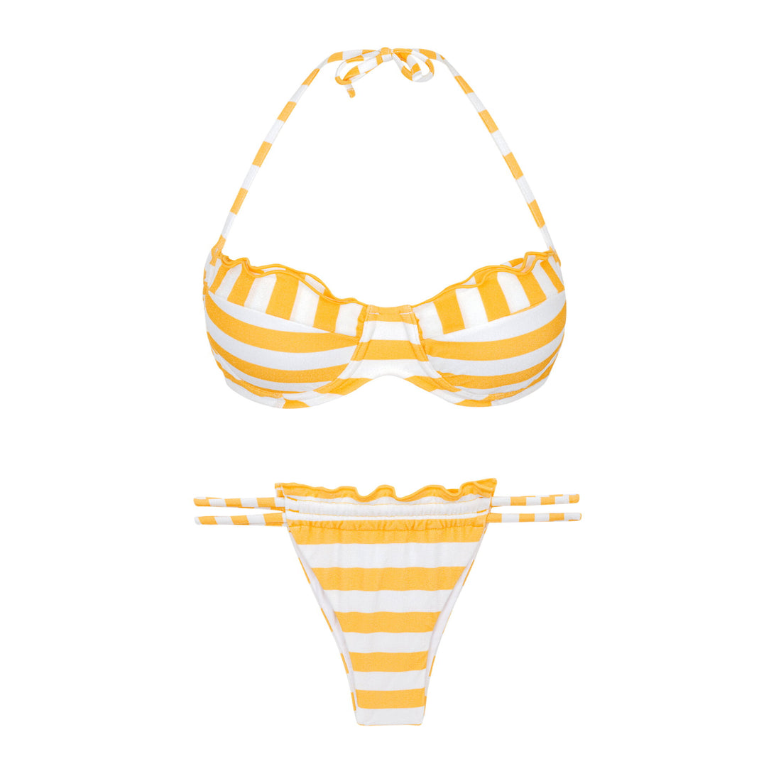 Product Front: Rio De Sol Two Piece Swimwear Set Sunshine Balconet-Frufru Pipa-Frufru