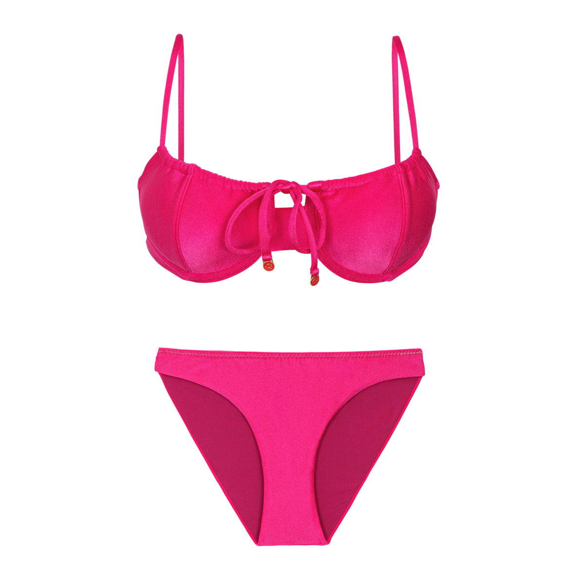 Product Front: Rio De Sol Two Piece Swimwear Set Shimmer-Olinda Balconet-Tie Essential-Comfy
