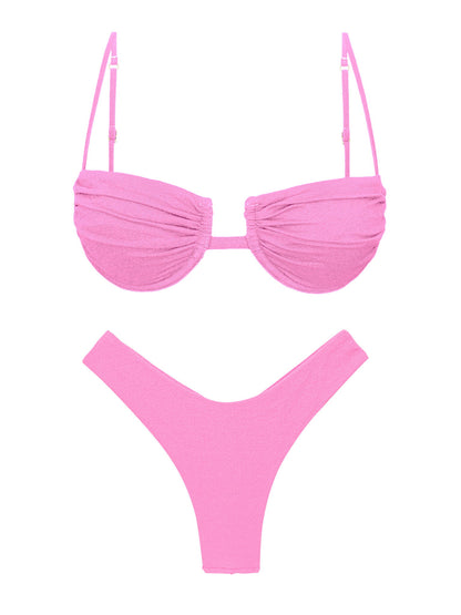 Product Front: Rio De Sol Two Piece Swimwear Set Crespinho-Rosa Zaya Nara