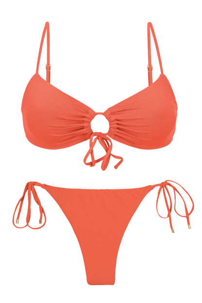 Product Front: Rio De Sol Two Piece Swimwear Set Light-Peach Mila Ibiza