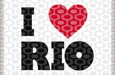 Model Front: Bali Blue Pareo Canga Ipanema Love Rio