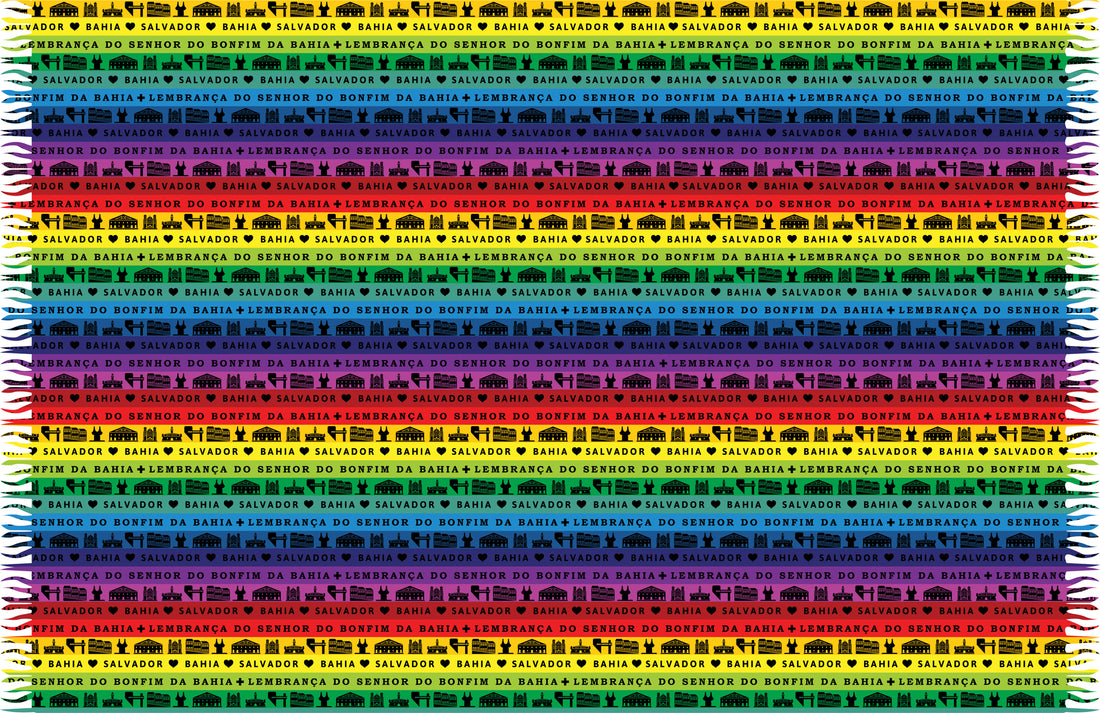 Product Front: Bali Blue Pareo Fitinha Salvador Rainbow