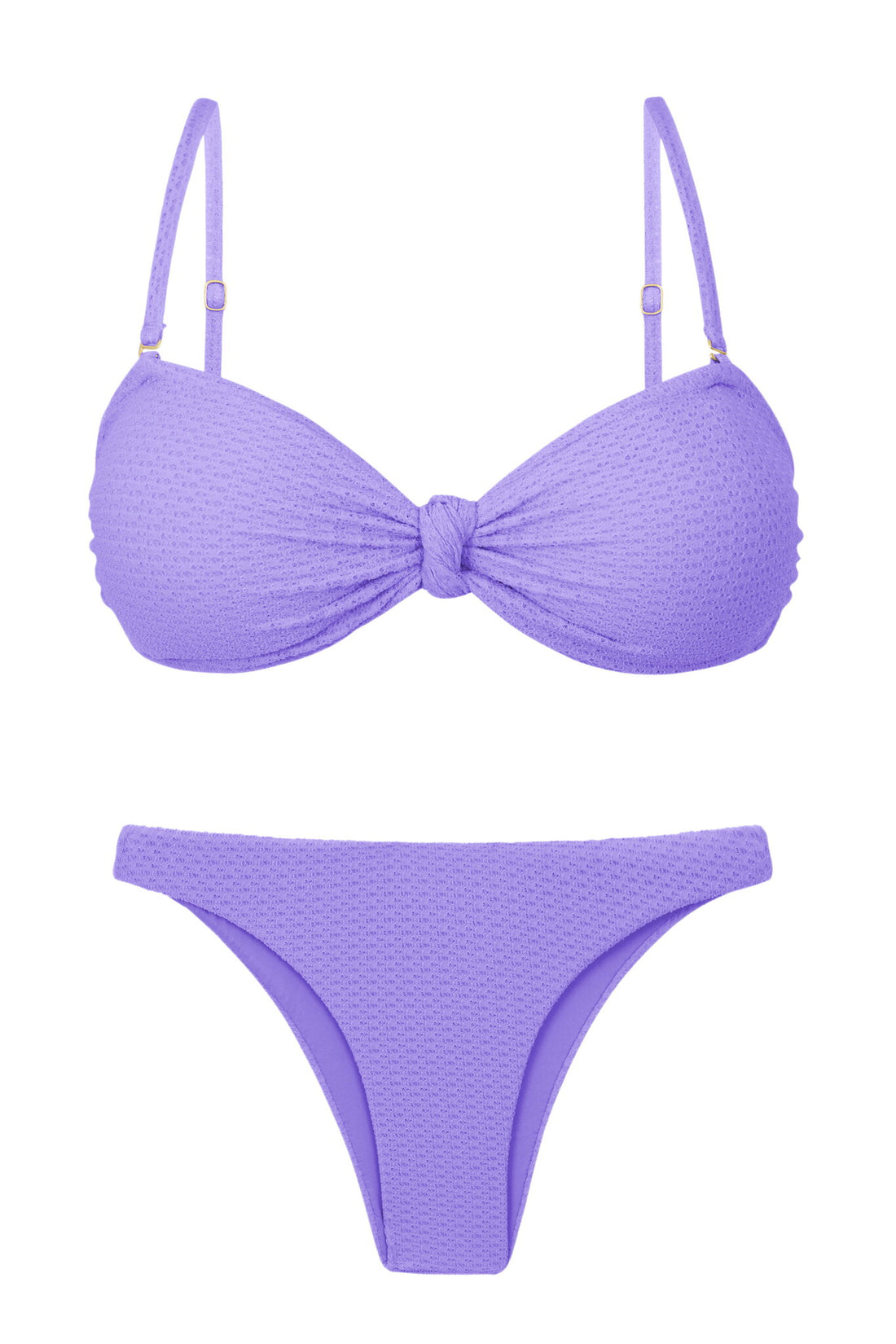 Product Front: Rio De Sol Two Piece Swimwear Set Bora-Lavanda Bandeau-Joy Leblon