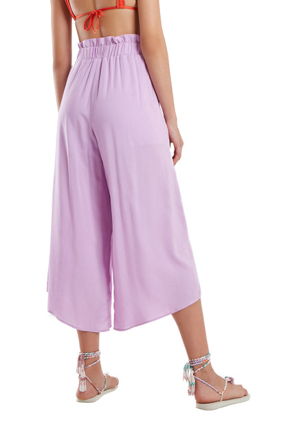 Image 05: Blueman Beach Trousers Calca Pantacourt Liso Roxo