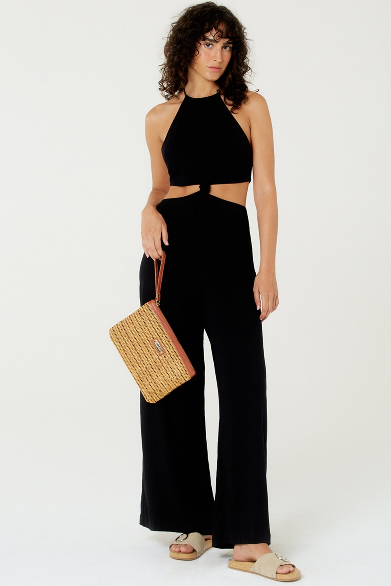 Gallery: Blueman Jumpsuits Macacao No Liso Preto Mistico