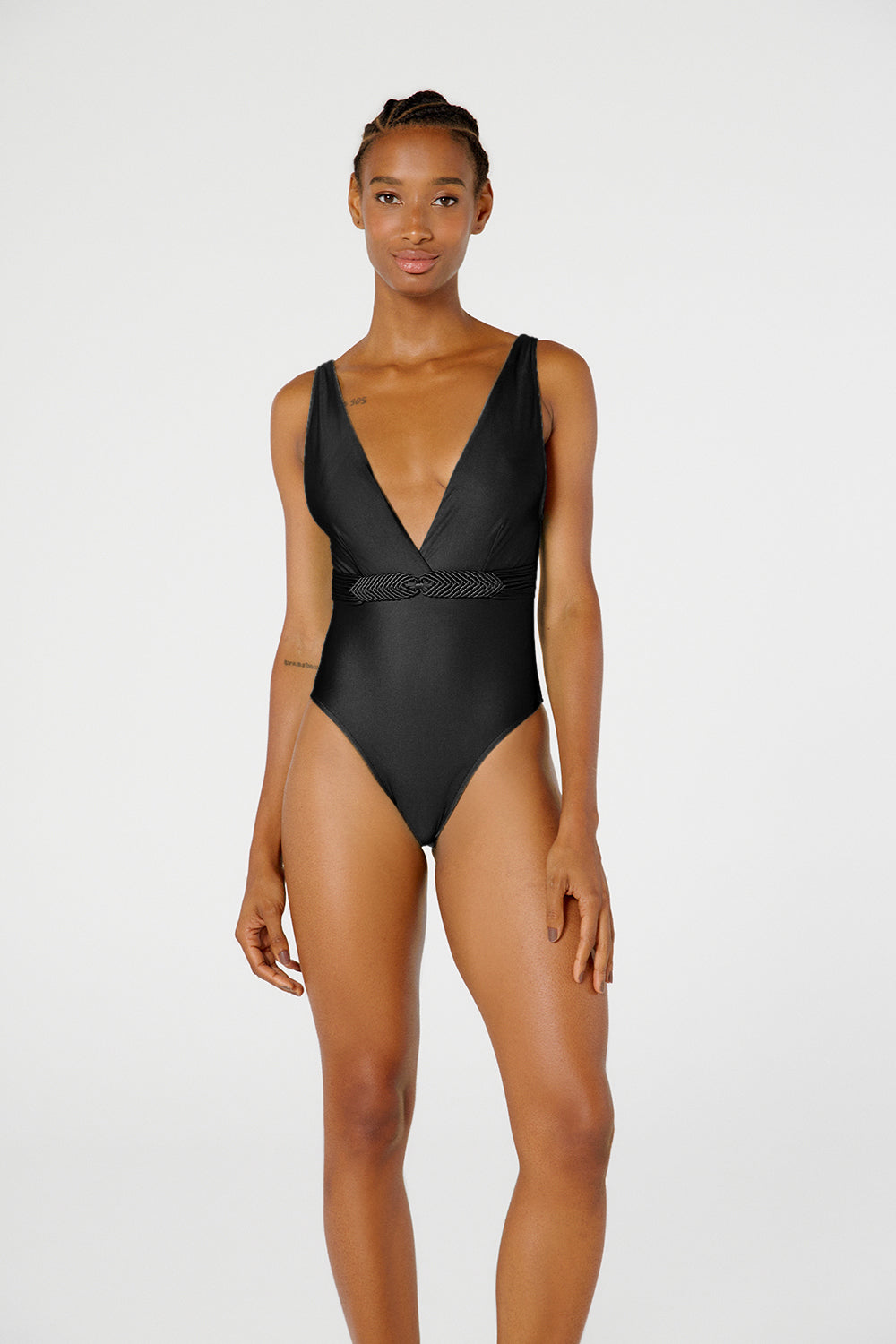 Model Front: Blueman One-Piece Maio Ilha Bela Preto
