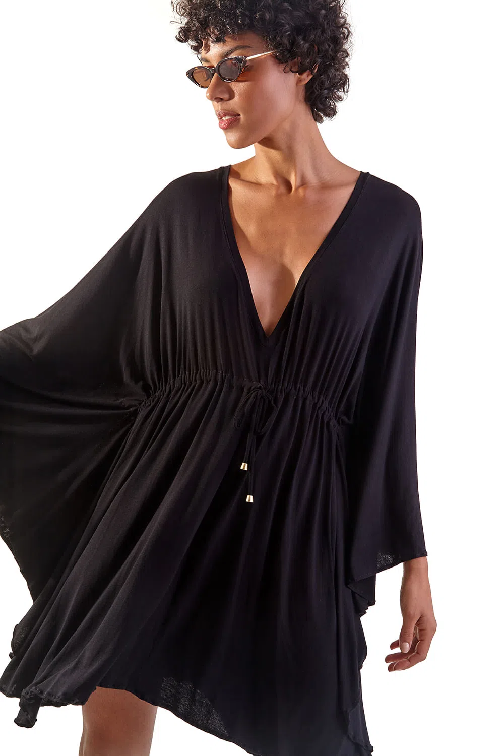 Image 02: Blueman Maxi Dresses New Equilibrio Liso Preto