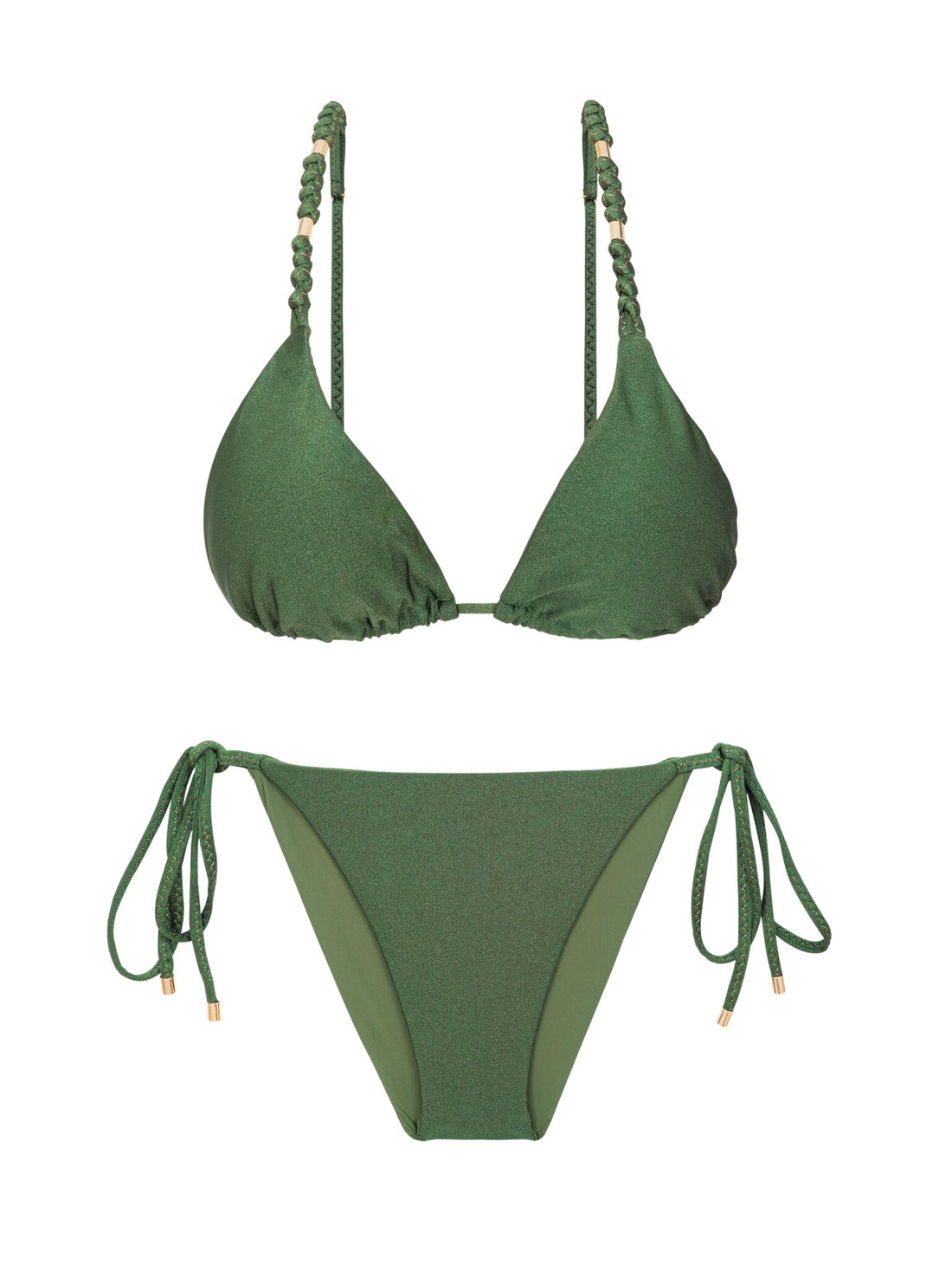 Product Front: Rio De Sol Two Piece Swimwear Set Shimmer-Croco Lia-Noa Lacinho