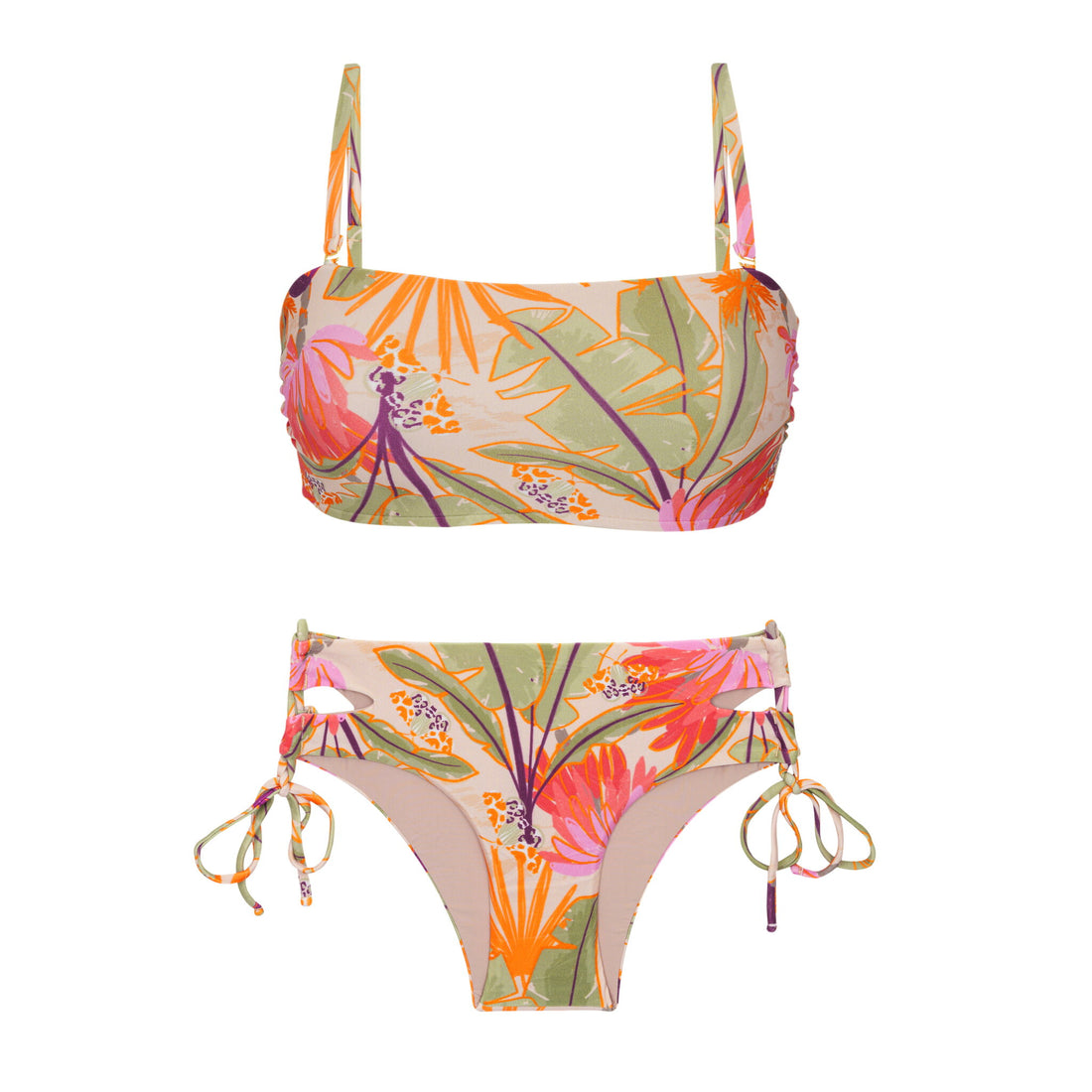Product Front: Rio De Sol Two Piece Swimwear Set Oasis Bandeau-Reto Madrid