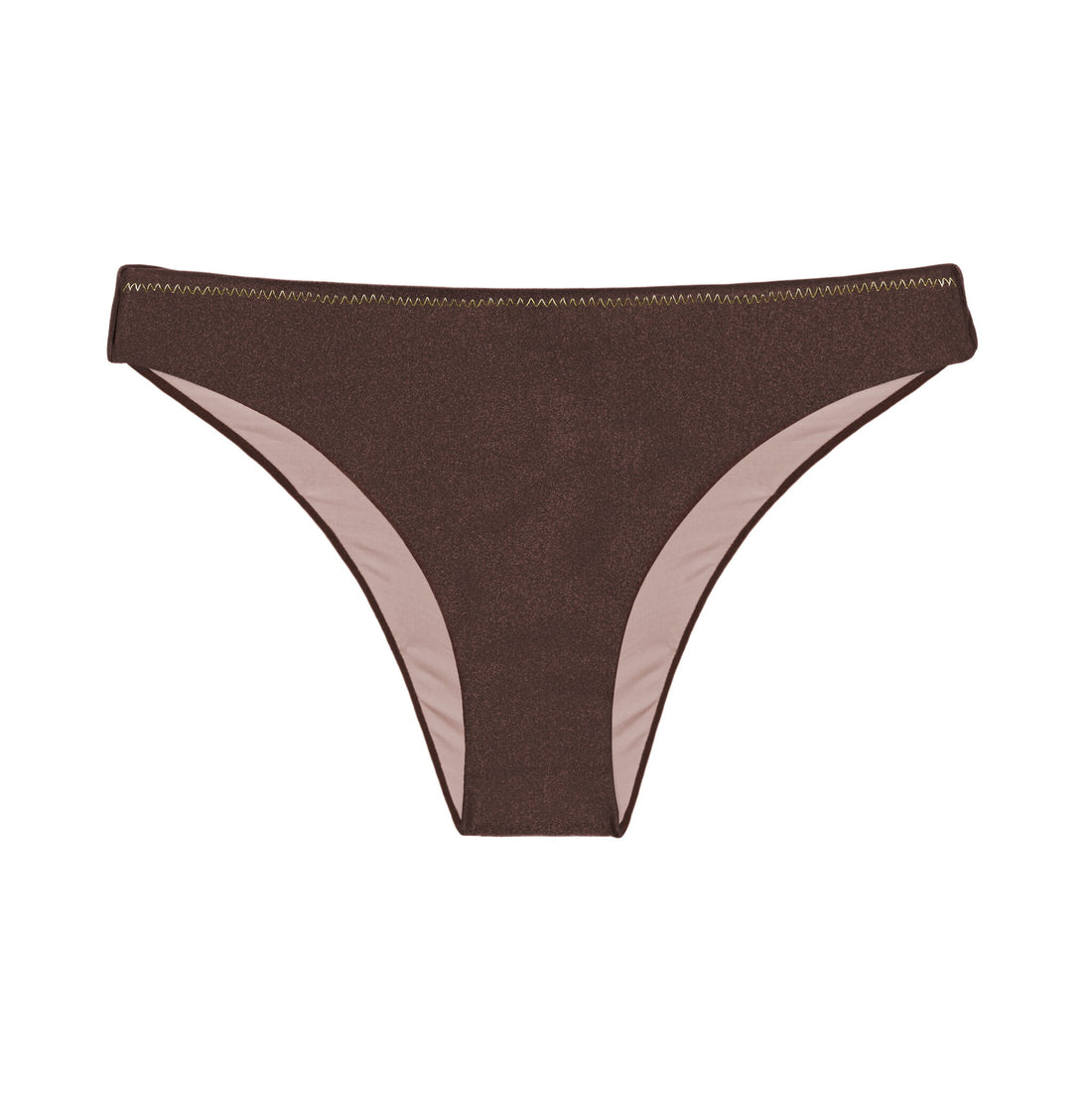 Product Front: Rio De Sol Bikini Bottoms Bottom Shimmer-Coffee Essential