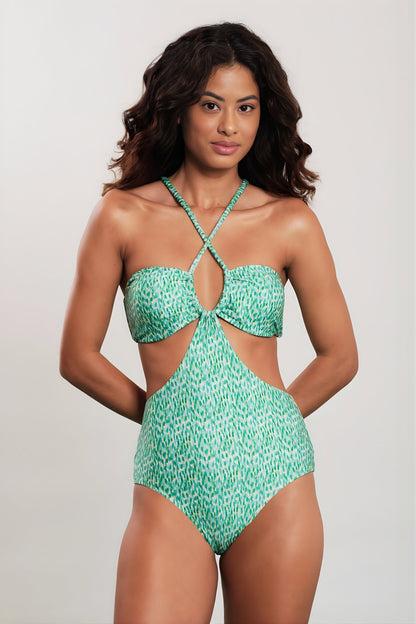 Model Front: Blueman One Piece Swimsuits Reflexo Carioca