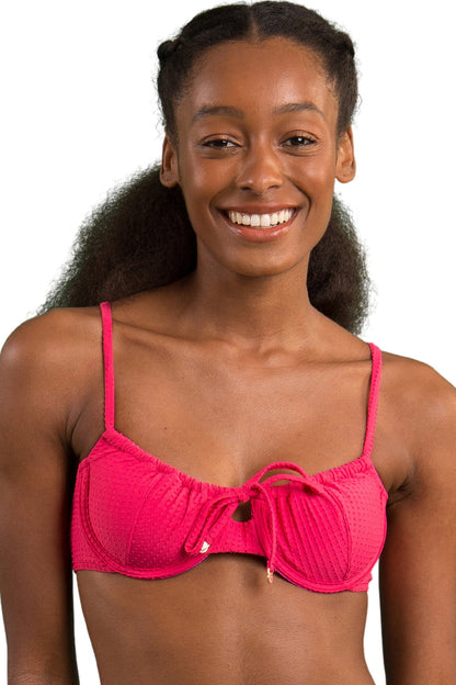 Gallery: Rio De Sol Bikini Tops Top Dots-Virtual-Pink Balconet-Tie