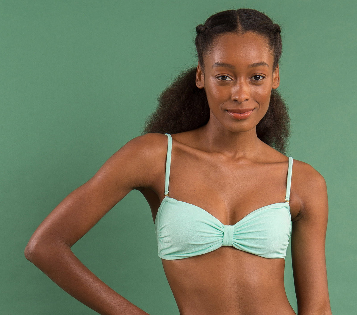 Image 11: Rio De Sol Bikini Tops Top Malibu-Menta Bandeau-Duo