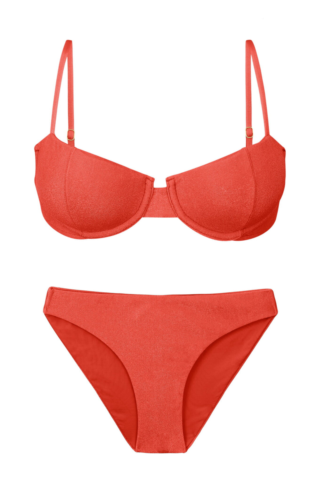 Product Front: Rio De Sol Two Piece Swimwear Set Malibu-Chili Balconet Essential-Comfy