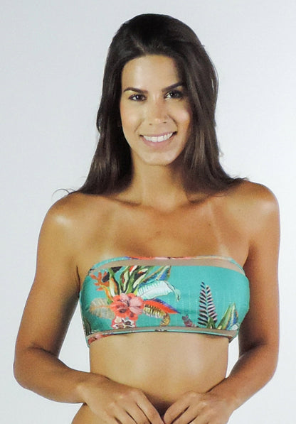 Model Front: La Playa Bikini Tops Top Faixa Turpiniqim