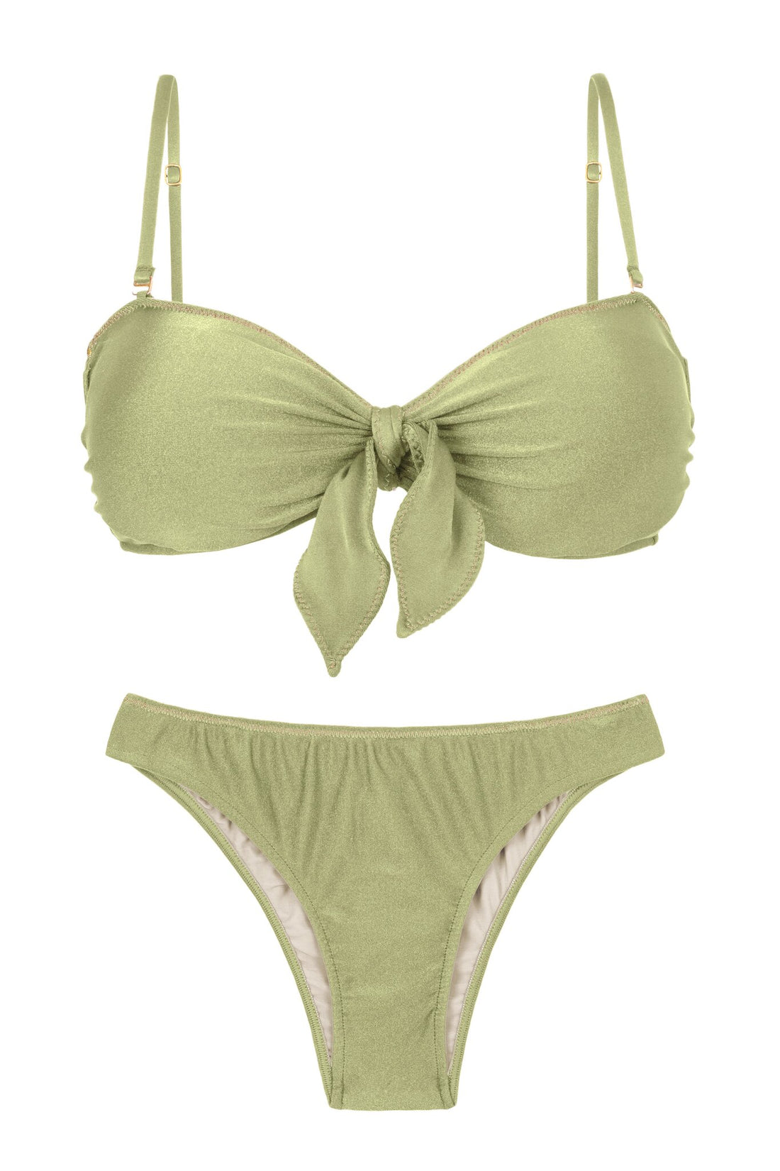 Product Front: Rio De Sol Two Piece Swimwear Set Oliva Bandeau-No Essential