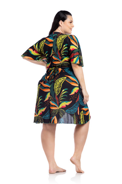 Image 04: La Playa Midi Dress Borboleta Jardins