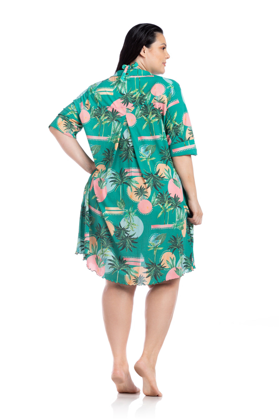 Model Back: La Playa Maxi Dresses Chemise Solar