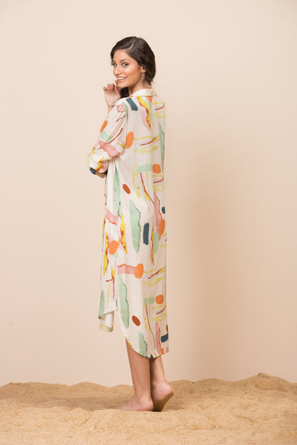 Image 02: La Playa Maxi Dresses Chemse Alongada Paleta