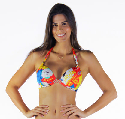Model Front: La Playa Top Top Franzido Frutas