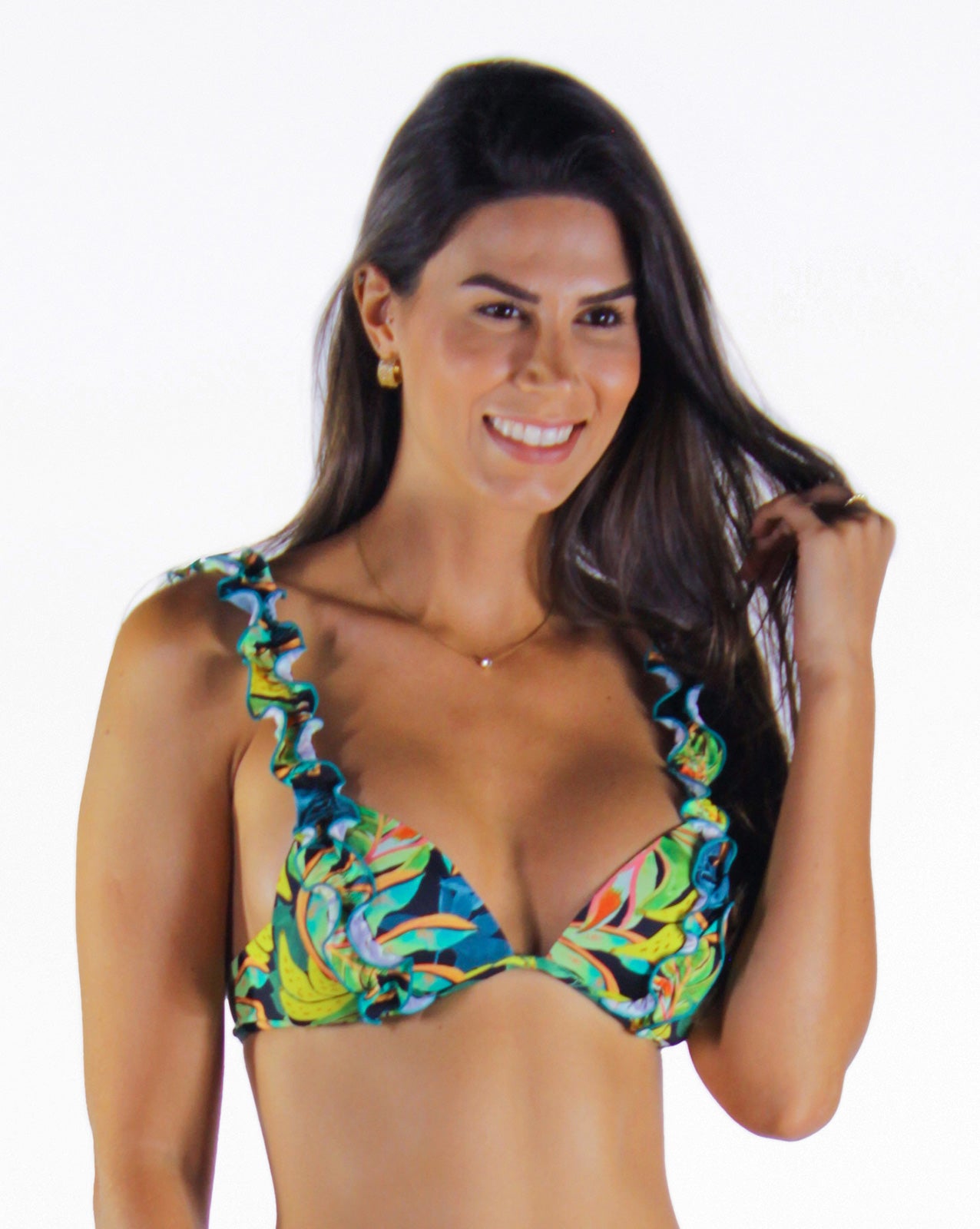 Model Front: La Playa Top Top Mini Tropicool Preto