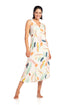 Model Front: La Playa Beach Dresses Vestido Midi Paleta
