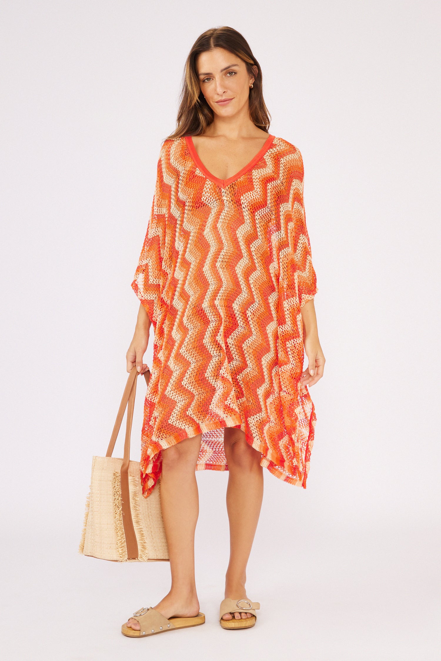 Laranja Midi Dress Tricot
