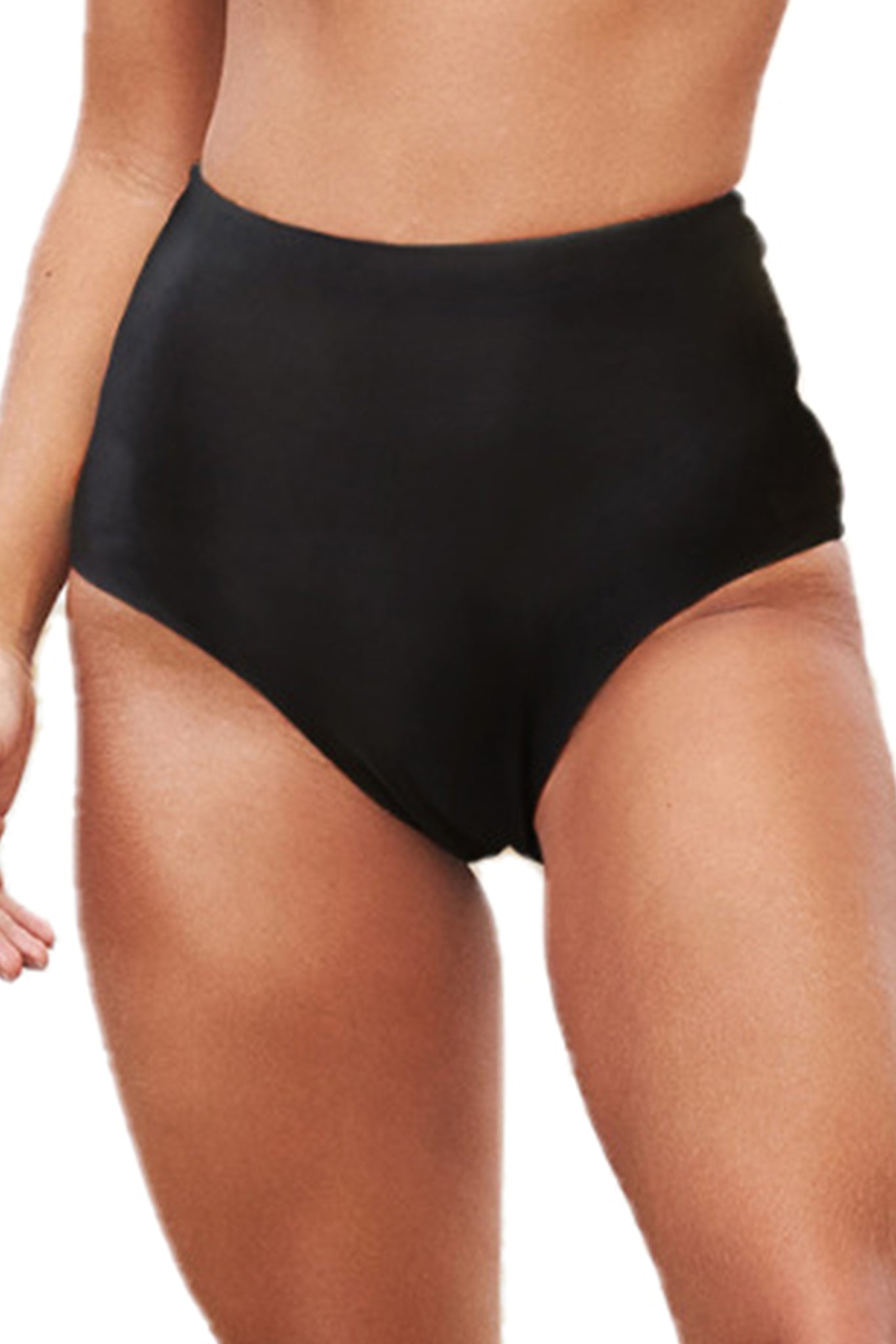 Image 04: Lua Morena Bottom Bottom Cinta Liso Preto