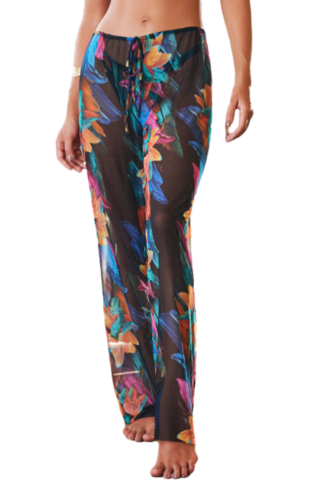 Gallery: Lua Morena Beach Dresses Calca Tule Brinco Preto