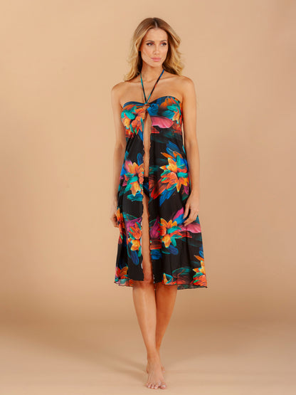 Image 06: Lua Morena Maxi Dresses Multiformas Argola Uv Brinco Preto