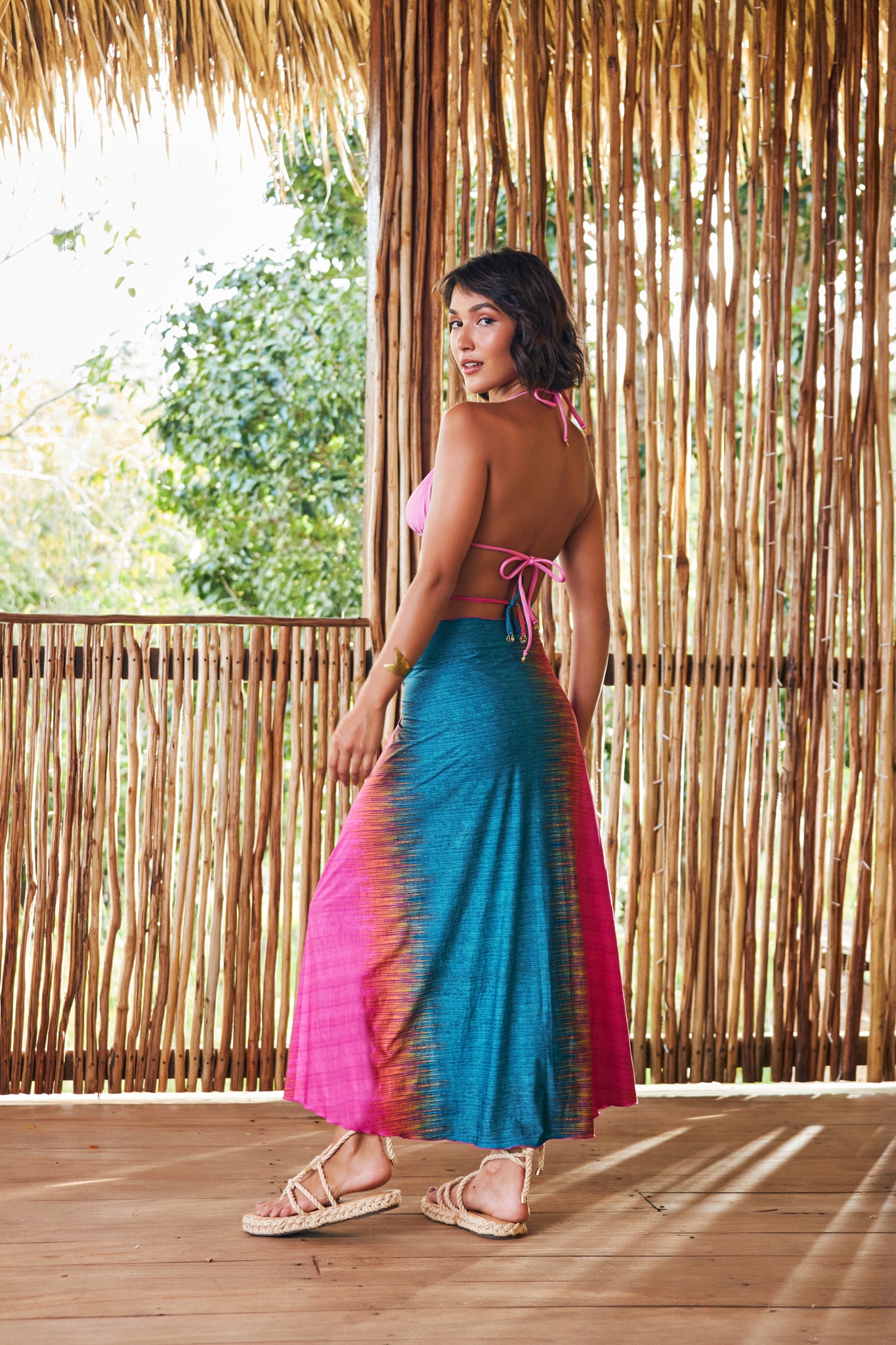 Image 06: Lua Morena Beach Skirt Multiformas Argola Uv Saire