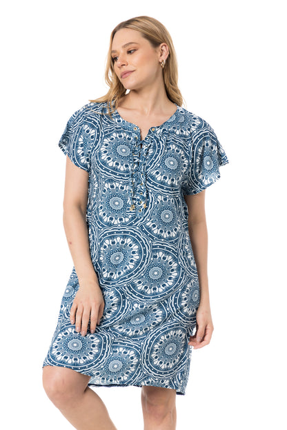 Model Front: Lua Morena Maxi Dresses Tunica Ilhos Renda