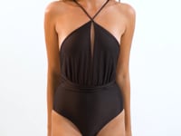 Video: Rio De Sol One-Piece Shimmer-Coffee New Vegas