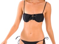 Video: Rio De Sol Bottom Bottom Shimmer-Black Cheeky-Tie-Gold