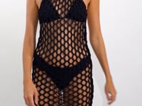 Video: Rio De Sol Midi Dress Black Serena Dress