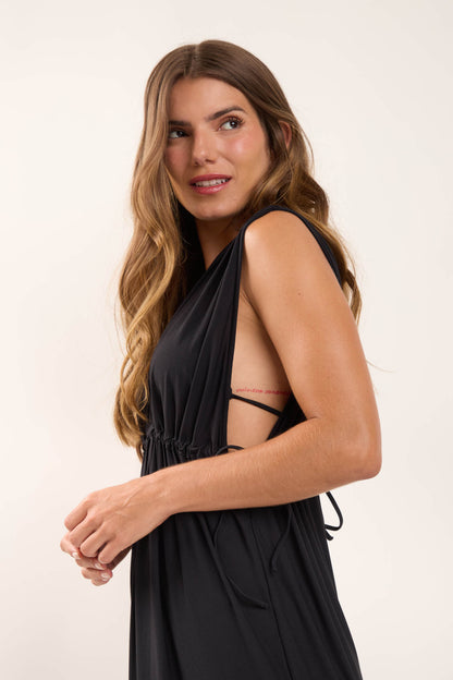Image 07: Rio De Sol Maxi Dresses Black Long Dress Soleil