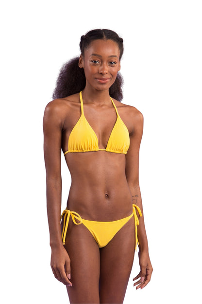 Model Front: Rio De Sol Bottom Bottom Malibu-Yellow Cheeky-Tie